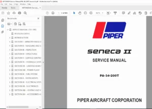 Piper PA-34-200T Seneca II Service Manual PDF DOWNLOAD