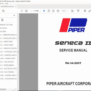 Piper PA-34-200T Seneca II Service Manual PDF DOWNLOAD
