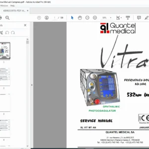 Quantel Medical Vitra Service Manual PDF - Ophthalmic Laser Repair Guide
