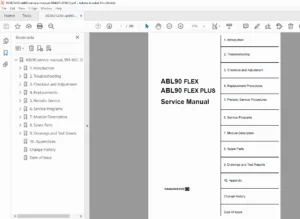 Radiometer ABL90 FLEX PLUS Blood Gas Analyzer Service Manual PDF