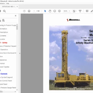 Reedrill SKS-12 Infinity Blasthole Drill Service Repair Manual - PDF DOWNLOAD