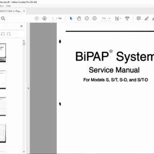 Respironics BiPAP System Service Manual – S / S-T / S-D / S-T-D PDF