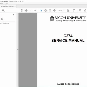 Ricoh DX 2330 / DX 2430 Service Manual - Repair, Maintenance & SP Modes
