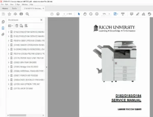Ricoh MP 2553 / 3053 / 3353 Service Manual - Repair, Maintenance & Codes