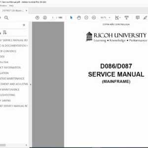 Ricoh MP C3001 / MP C3501 Service Manual — PDF Download