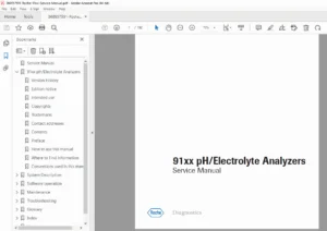 Roche 91xx pH Electrolyte Analyzer Service Manual - PDF DOWNLOAD