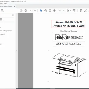 SCREEN PT-R4600E/S/Z Service Manual (Ver 1.0)  PDF