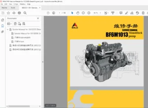 SDLG BF6M1013 Monoblock Pump Service Manual PDF (Diesel Engine)