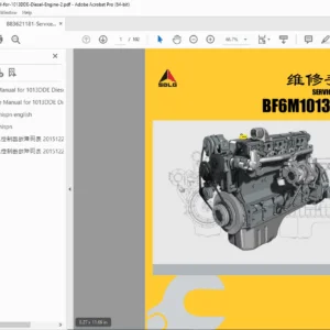 SDLG BF6M1013 Monoblock Pump Service Manual PDF (Diesel Engine)
