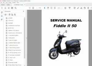 SYM Fiddle II 50 Scooter Service & Repair Manual PDF