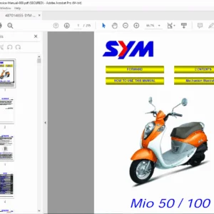 SYM Mio 50/100 Service Manual - PDF DOWNLOAD