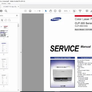 Samsung CLP-300 Color Laser Printer Service Manual PDF