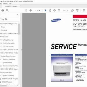 Samsung CLP-300 Series Service Manual PDF – Repair & Troubleshooting Guide