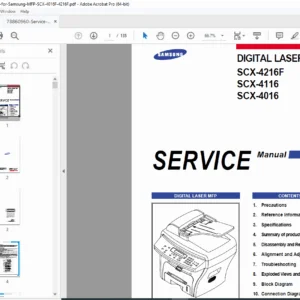 Samsung SCX-4216F/4116/4016 Service Manual - Repair & Parts Guide PDF