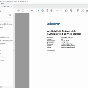 Schlumberger REDA Artificial Lift Submersible Systems Service Repair Manual PDF