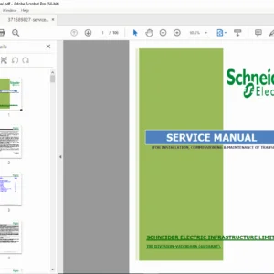 Schneider Electric TBI Vadodara Transformer Service Manual - PDF
