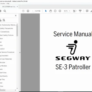 Segway SE-3 Patroller Service Manual PDF (2015)