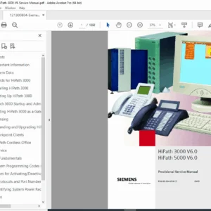 Siemens HiPath 3000 / 5000 V6.0 Service Manual PDF