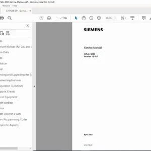 Siemens HiPath 3000 V1.2-3.0 Service Manual (G281-0789-00) PDF