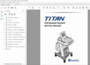 SonoSite TITAN Ultrasound System Service Manual – Repair & Diagnostics PDF