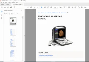 Sonoscape S6 Ultrasound Service Manual PDF