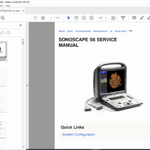 Sonoscape S6 Ultrasound Service Manual PDF