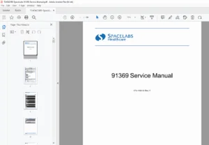 Spacelabs 91369 Ultraview SL Service Repair Manual - PDF DOWNLOAD