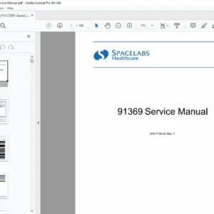 Spacelabs 91369 Ultraview SL Service Repair Manual - PDF DOWNLOAD