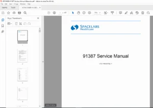 Spacelabs 91387 Patient Monitor Service Manual PDF Download