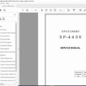SpotChem EZ SP-4430 Service Manual – Repair & Maintenance Guide PDF