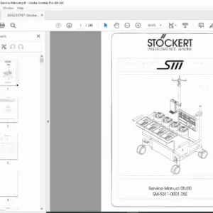 Stockert SIII Heart-Lung Machine Service Manual PDF — Maintenance & Calibration