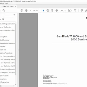 Sun Blade 1000 / 2000 Service Manual – DocuSP Platform (PDF)
