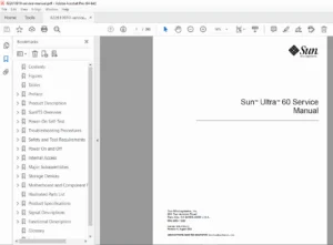 Sun Ultra 60 Desktop Workstation Service & Repair Manual - PDF