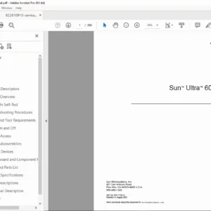 Sun Ultra 60 Desktop Workstation Service & Repair Manual - PDF