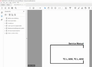 TRUMPF TC L 3050 & TC L 4050 Laser Cutting Machine Service Manual PDF