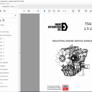 TSG-415 Service Manual - Ford 1.5L Industrial Engine Repair Guide PDF