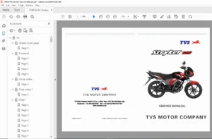 TVS Stryker 125 Motorcycle Service Repair Manual – PDF