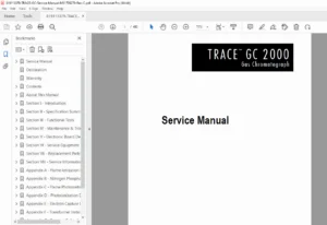 ThermoQuest CE Instruments TRACE GC 2000 Service Repair Manual PDF