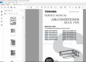 Toshiba MMD-AP High Static Pressure Duct AC Service Manual PDF