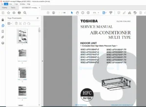 Toshiba Multi Type AC Service Manual – MMD-AP Series (Indoor Units) PDF