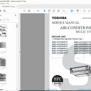 Toshiba Multi Type AC Service Manual – MMD-AP Series (Indoor Units) PDF