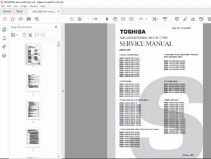 Toshiba Multi-Type Air Conditioner Service Manual - PDF