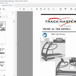 Trackmaster TMX428 TMX428CP & TMX58 Medical Treadmill Service Manual PDF