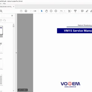 VM15 Multi-Parameter Patient Monitor Service Manual PDF