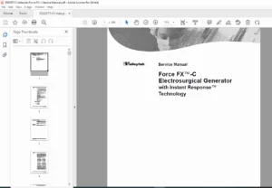 Valleylab Force FX-C Electrosurgical Generator Service Manual PDF