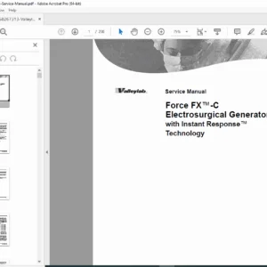 Valleylab Force FX-C Electrosurgical Generator Service Manual PDF