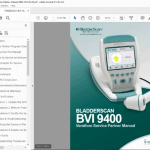 Verathon BladderScan BVI 9400 Service Manual PDF