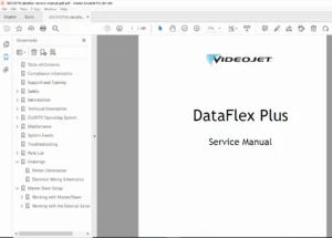 Videojet DataFlex Plus Service Manual - Repair, Parts & Maintenance PDF