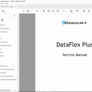 Videojet DataFlex Plus Service Manual - Repair, Parts & Maintenance PDF