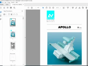 Villa Sistemi Medicali Apollo Remote-Controlled R/F Table Service Manual PDF